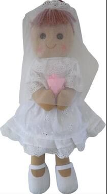 Powell Craft England Bride Cloth Rag Doll Bridal Wedding Veil